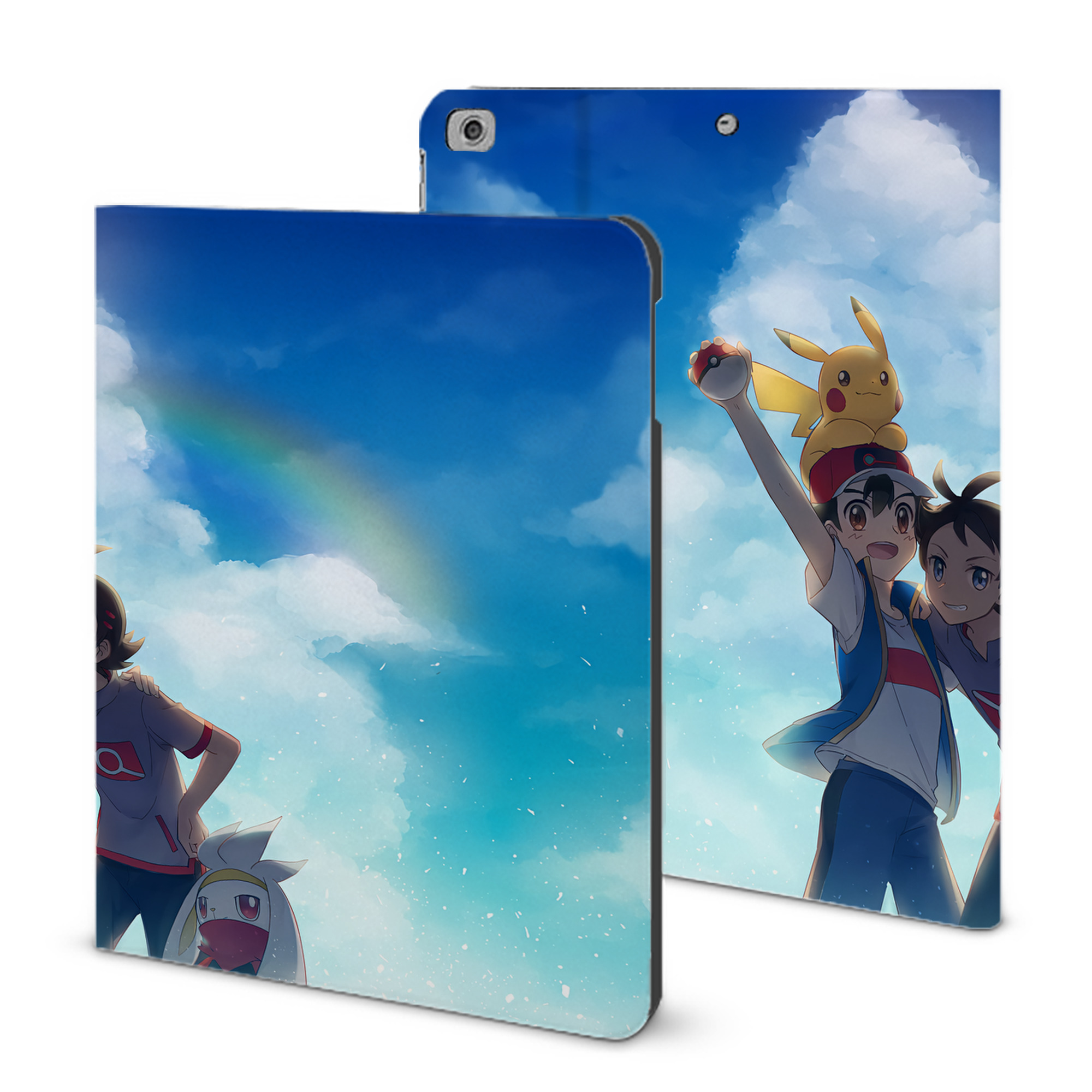 （画像用） ポケットモンスター Pokémon IPad ケース ブック型 PUレザー TPU 耐衝撃 軽量 薄型 ペン収納なし 全面保護 IPad 各モデル対応